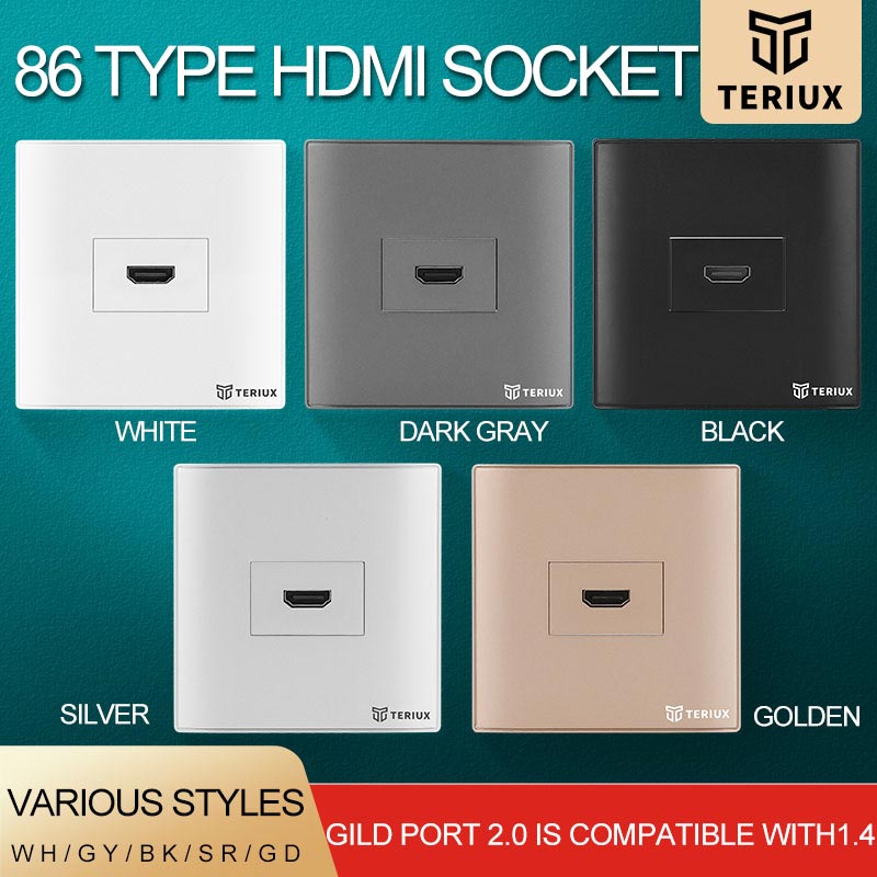 1 lyuk HDMI fali aljzat